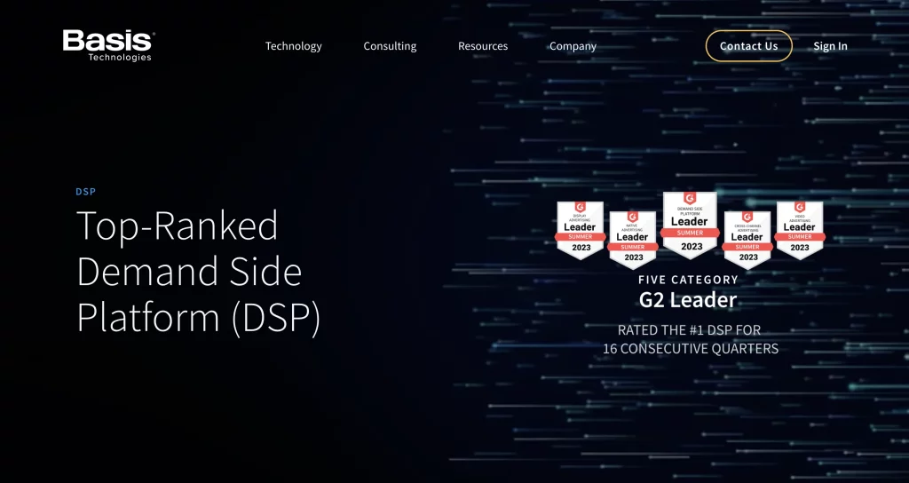 3. Basis: Best Demand Side Platform for Performance Marketing