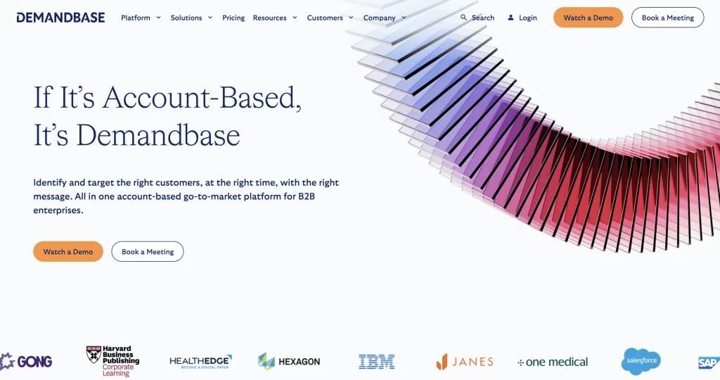 9. Demandbase One: Best Demand Side Platform for B2B Account-Based Marketing